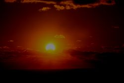 Sunrise During Partial Eclipse